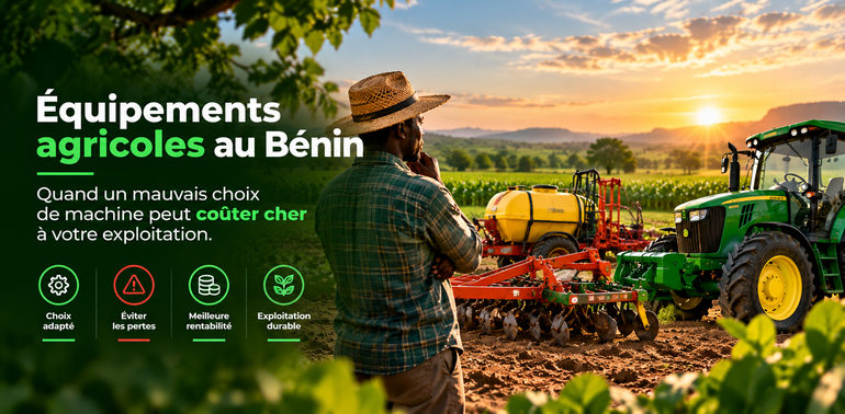 Équipements agricoles au Bénin : quand un mauvais choix de machine peut coûter cher à votre exploitation