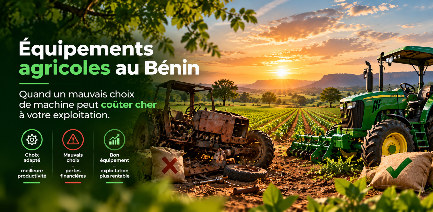 Équipements agricoles au Bénin
